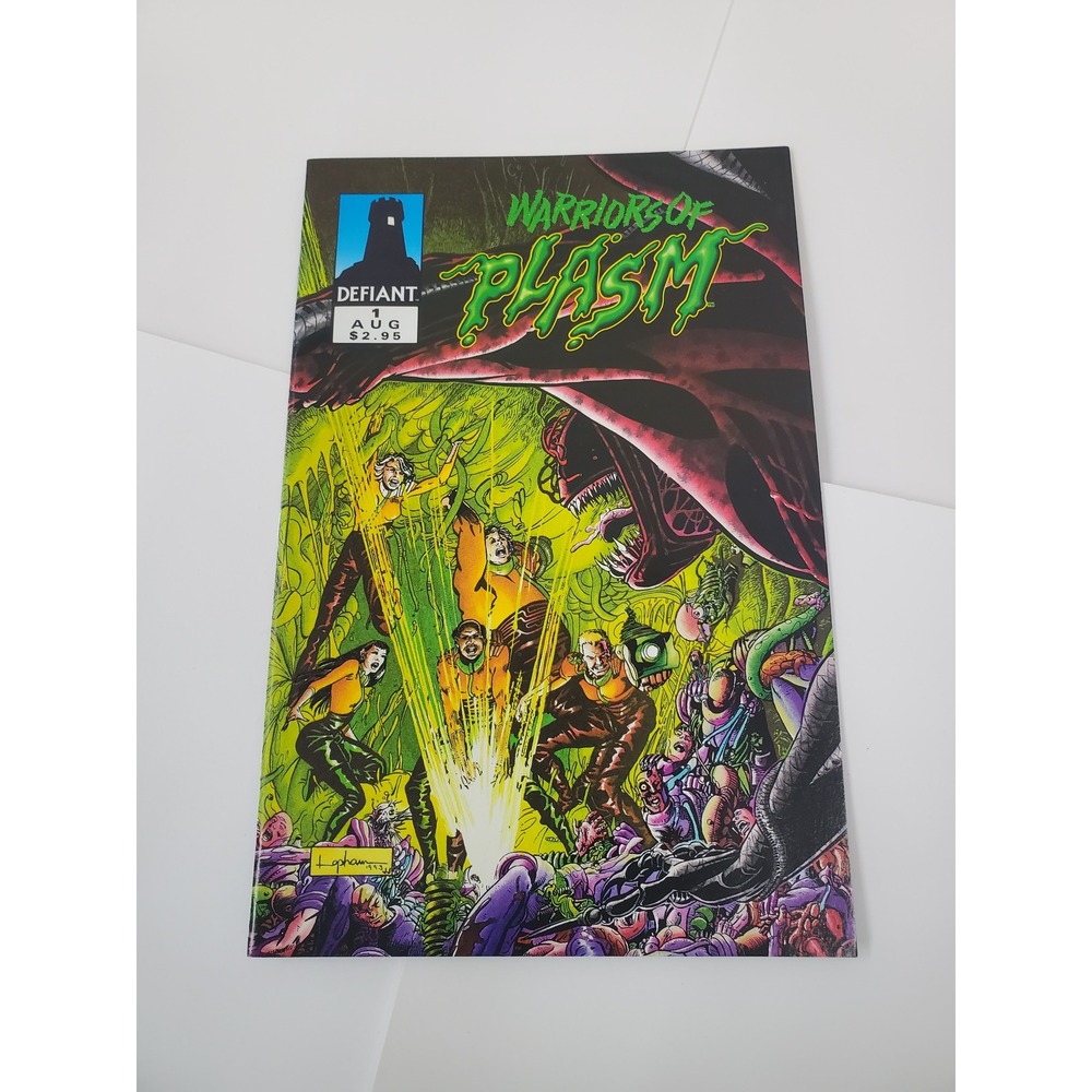 Defiant Comics Warriors of Plasm 1 Aug 1993 Jim Shooter Mortal Monday Ad